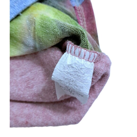 Haptics by Holly Harper Top Shirt Size 1X Tiedye Colorblock Rainbow Multicolor - Picture 4 of 8